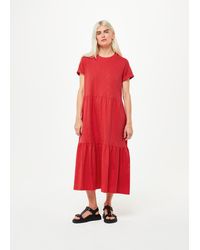 Whistles - Tiered Jersey Midi Dress - Lyst