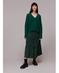 Whistles - Smudge Animal Tiered Skirt - Lyst