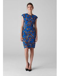 whistles adelaide print silk bodycon