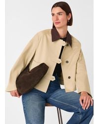 Whistles - Corduroy Collar Jacket - Lyst