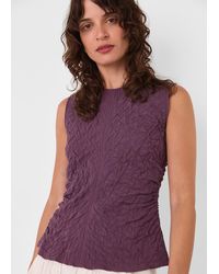 Whistles - Cotton Textured Tank - Lyst