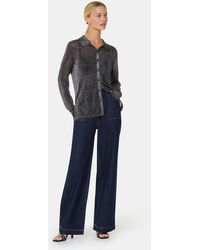 Whistles - Sparkle Knit Shirt - Lyst