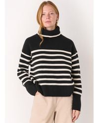 Whistles - Stripe Wool Roll Neck - Lyst