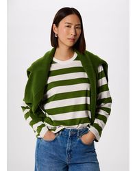 Whistles - Relaxed Stripe Long Sleeve Tee - Lyst