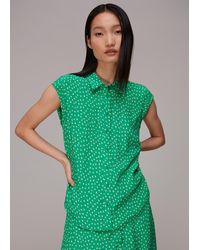 Whistles - Spot Print Sleeveless Shirt - Lyst