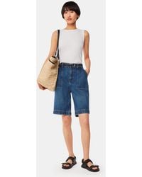 Whistles - Raya Longline Denim Short - Lyst