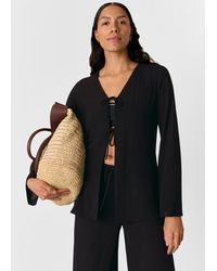 Whistles - Beach Tie Front Top - Lyst