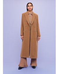 Whistles - Textured Wool Blend Coat - Lyst