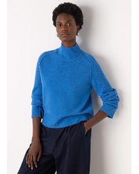 Whistles - Wool Funnel Neck Knit - Lyst