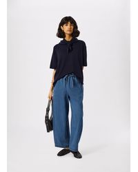 Whistles - Denim Casual Drawstring Barrel Trouser - Lyst