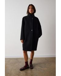 Whistles - Funnel Neck Cocoon Coat - Lyst