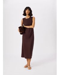 Whistles - Bias Cut Linen Dress - Lyst