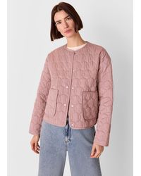 Whistles - Maya Cotton Quilted Jacket - Lyst