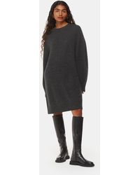 Whistles - Petite Ava Round Neck Knitted Dress - Lyst