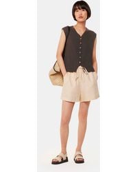 Whistles - Linen Button Front Tank - Lyst