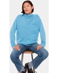 Whistles - Wool Roll Neck Pocket Sweater - Lyst