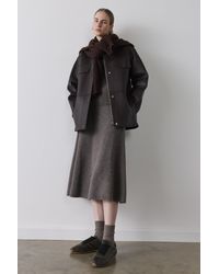 Whistles - Petite Clean Bonded Leather Jacket - Lyst