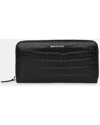 Whistles - Shiny Croc Long Purse - Lyst