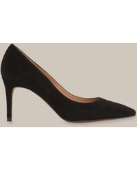 Whistles - Cari Mid Suede Point Pump - Lyst