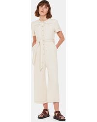 Whistles - Alana Denim Jumpsuit - Lyst