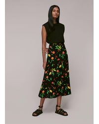 Whistles - Fruit Print Skirt - Lyst