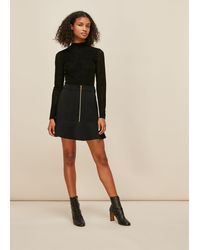 Whistles - Ponte Peplum Skirt - Lyst