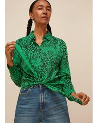 Whistles - Speckled Animal Tie Shirt - Lyst