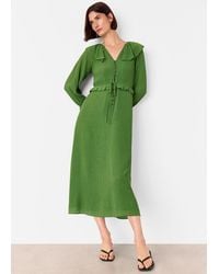 Whistles - Frill Boho Midi Dress - Lyst
