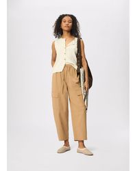 Whistles - Petite Utility Cotton Barrel Trouser - Lyst