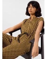 Whistles - Ikat Spot Sleeveless Jumpsuit - Lyst