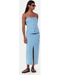 Whistles - Denim Maxi Skirt - Lyst