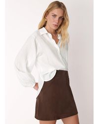 Whistles - Textured Relaxed Viscose Shirt - Lyst