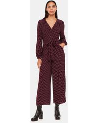 Whistles - Lottie Spot Print Jumpsuit - Lyst