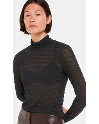 Whistles - Texture Ruched Top - Lyst