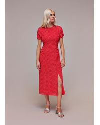 Whistles - Petite Diagonal Fleck Dobby Dress - Lyst