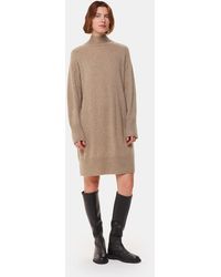 Whistles - Cashmere Funnel Neck Dress - Lyst