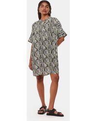 Whistles - Petite Checkerboard Tiger Print Dress - Lyst