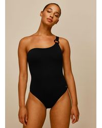 Whistles - Tort Ring Textured Swimsuit - Lyst