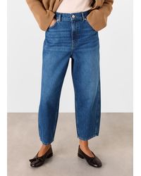 Whistles - Petite Authentic Barrel Leg Jean - Lyst