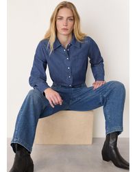 Whistles - Pocket Detail Cotton Shirt - Lyst