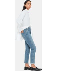 Whistles - Stretch Slim Frayed Jean - Lyst