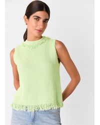 Whistles - Fringe Detail Knitted Tank - Lyst