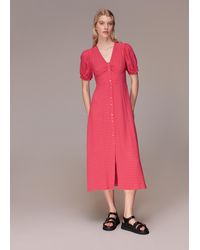 Whistles - Labyrinth Geo Print Midi Dress - Lyst