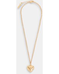 Whistles - Chunky Heart Pendant Necklace - Lyst