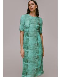 Whistles - Snake Animal Dobby Dress - Lyst