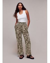 Whistles - Animal Print Beach Trouser - Lyst