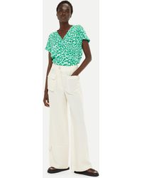 Whistles - Smooth Leopard Print Blouse - Lyst