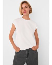 Whistles - Cap Sleeve Tee - Lyst