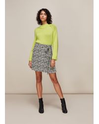 Whistles - Petal Print Wrap Skirt - Lyst