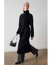 Whistles - Morgana Wool Funnel Wrap Coat - Lyst
